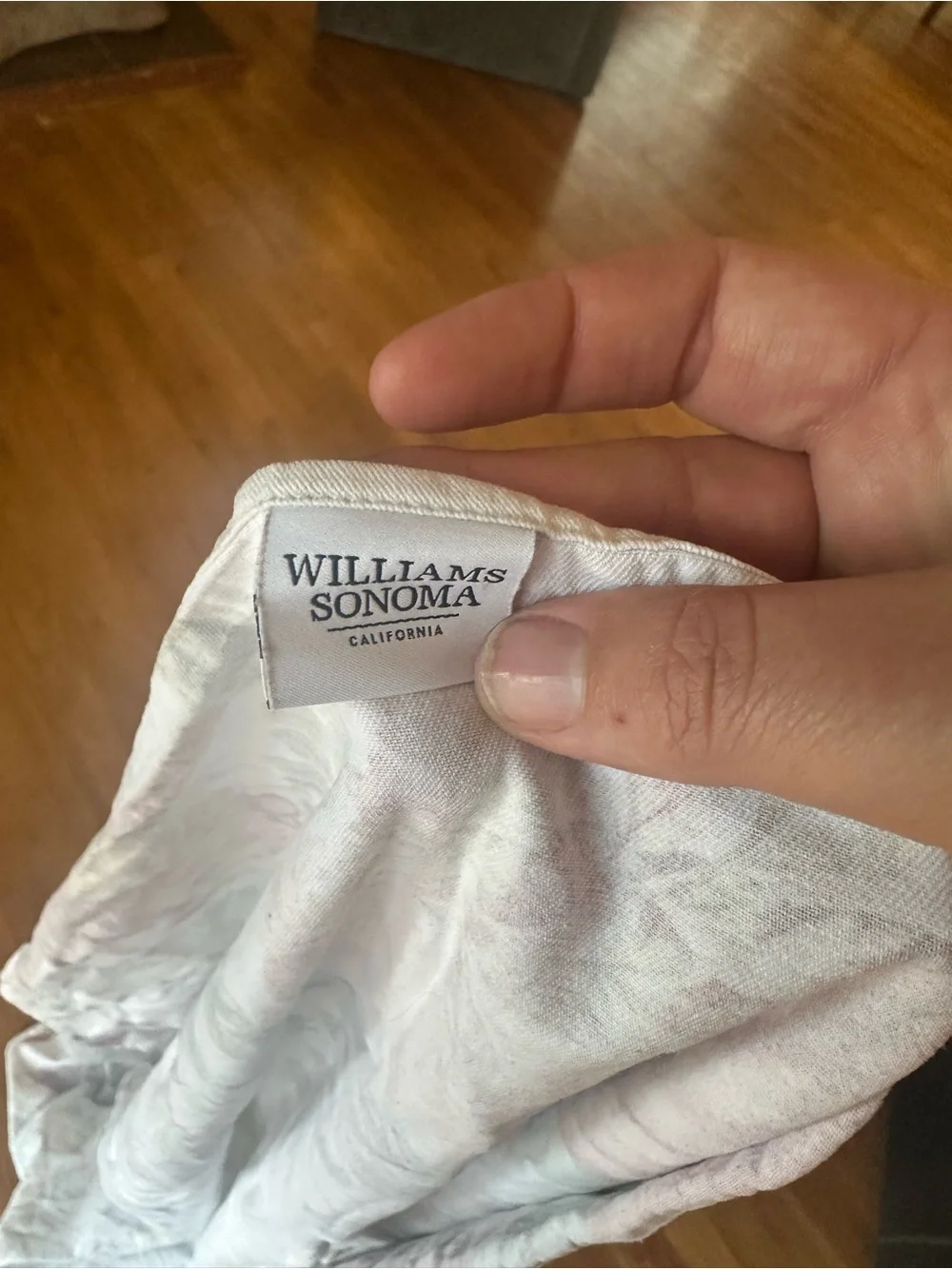 Williams Sonoma round tablecloth